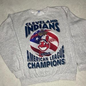 Cleveland indians World Series 1995 American League sweatshirt